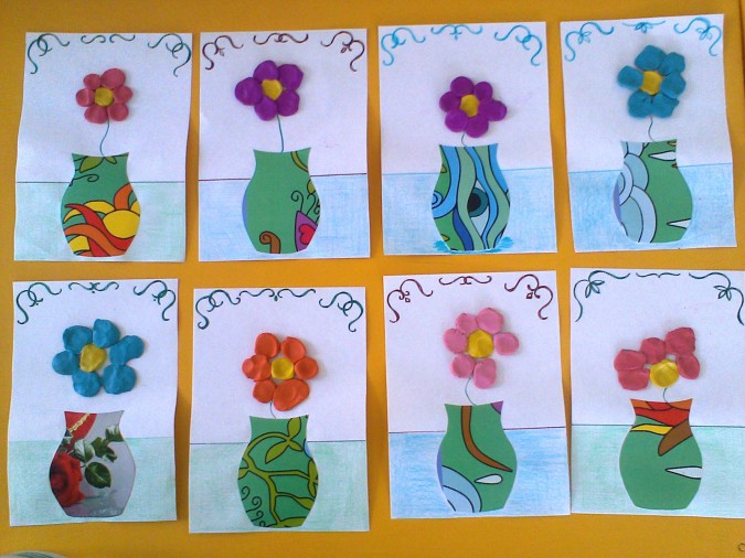 Тема «Красивые цветы» на уроках рисования в средних группах